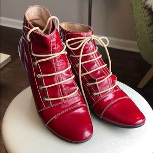 OFY only for you Red Patent Booties